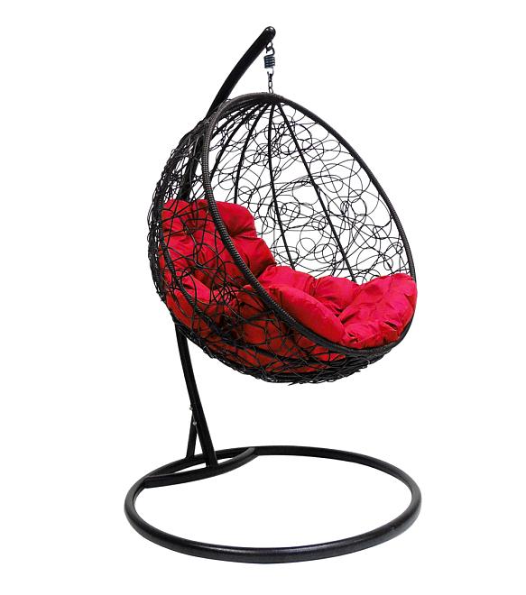 Кресло подвесное Кокон 2 Круглое ротанг ш1060*г690*в1060мм с подушкой цвета в ассортименте 