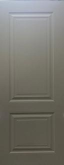 Дверное полотно экошпон Нова серый софт ДГ 200*60 черная кромка глухое 