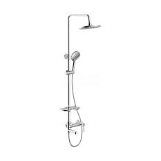 Душевая система Lemark Minima LM3862C /тропический душ смеситель стойка лейка шланг/ хром