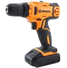 Аккумуляторная дрель Вихрь 14,4В ДА-14,4Л-2К 2 Li-ion акк 2,0А/час 1350об/мин 30Нм 10мм 1,25кг кейс