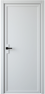 Дверное полотно экошпон М406 эмалит серый ДГ 200*80 глухое