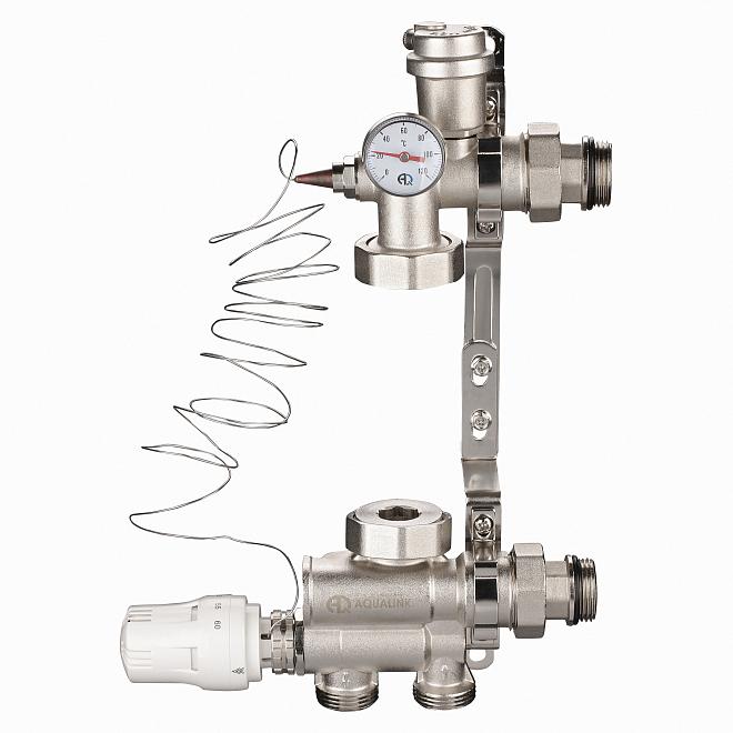 Насосно-смесительный узел 1" без насоса 130-180мм