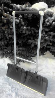 Движок для уборки снега пластиковый Скреппер Тандем 900*330