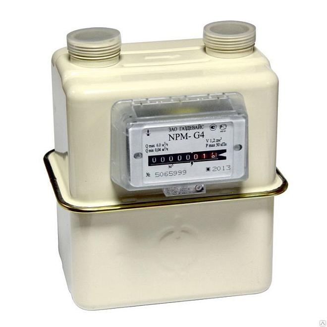 Счетчик газа Npm G-4 2026г слева-направо