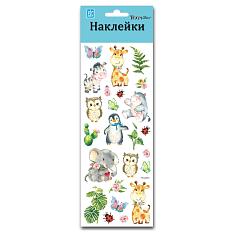 Наклейки для декора 3805 мини мимишный зоопарк