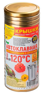 Крышка твист 82мм авестар автоклавная золотая /ТО82-ЗВА-20/
