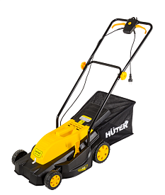 Газонокосилка электрическая Huter 1800Вт ELM1800Т 42см 5ур 45л травосборник ткань