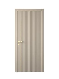 Дверное полотно экошпон Лайн 8 суфле ДГ 200*70 зол молдинг глухое