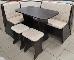 Кухонный угол Лагуна ш1480хг1080хв87 набор стол + 2 табурета лдсп венге №3рд