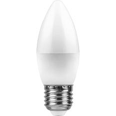 Лампа светодиодная Е27 Свеча 7Вт 220V 2700K LB-97 теплый 25758