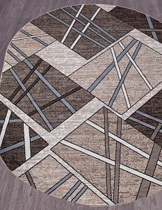 Ковер Сиерра 1*2 D487 беж/кор ОВАЛ