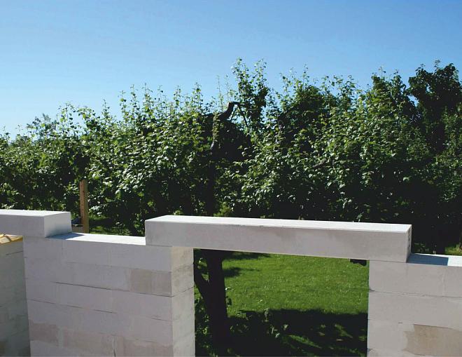 Перемычка газобетонная армированная перегородочная БПА 1500*150*250/700 D600 Поритеп/16/ 