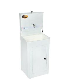 Рукомойник электрический металл Люкс-17л пластиковая мойка белый 1,3кВт 