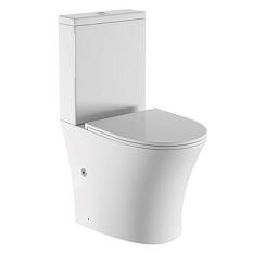 Унитаз-компакт Холлер Сит белый н/п+сиденье микролифт+кноп арм в820*д620*ш370