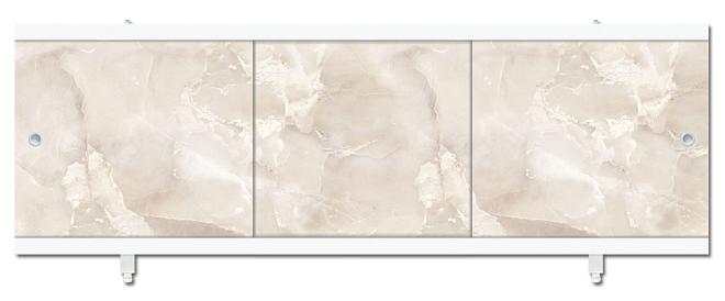 Экран для ванны 1,7м Монолит-М мрамор бежевый