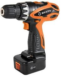 Аккумуляторная дрель Вихрь 12В ДА-12-1 акк 1,5А/час 550об/мин 16Нм 10мм 1,9кг кейс