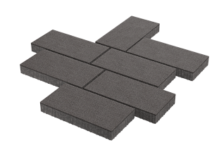 Плитка вибропрессованная Патио черный агат премиум эко 600*300*80мм /0,18м2 шт/Тула