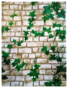 Самоклейка Deluxe Professional 0,45*6м 9512- 0 белый кирпич