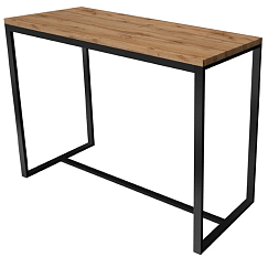 Барная стойка Лофт 1200*400*1080 9005 муар дуб вотан