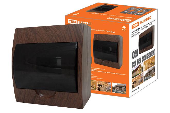 Бокс пластик ЩРН-П  8 мод с дверцей БУК IP41 200х184х146 SQ0901-0021