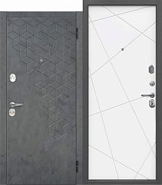 Дверной блок метал Феникс-2 линии 205*86 1,4мм правая велюр белый софт 2 замка 