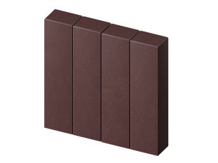 Бордюр вибропрессованный Палисад прямоугольный коричневый престиж 120*160*500мм Тула