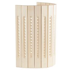 Абажур 350*250*180мм полукруглый прорезной липа /12-559/ //д 