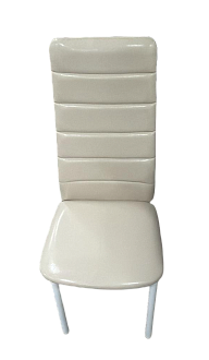 Стул Ода кожзам беж опора бел муар