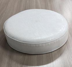 Пуф сиденье Премиум белый крокодил