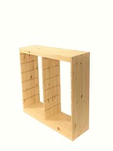Стеллаж деревянный Труфаст вертикальный двойной ш860*г300*в910