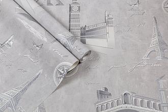 Обои Палитра PL виниловые на флизелине горячего тиснения 1,06*10м 72406-41 Стена путешествий /8/