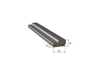 Коробка экошпон цвет эмалит серый 2,05м 70*38*32*10*40мм под телескоп нал к М326 /6/