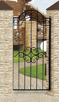 Калитка кованая Дачная арочная 1050*2350мм 