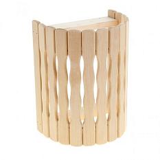 Абажур полукруглый волна/пламя /липа/ А-8/МА-4