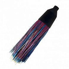 Метла синтетическая круглая без черенка /27981/