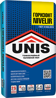 Наливной пол Юнис Горизонт Нивелир 20кг финишный /54/ 