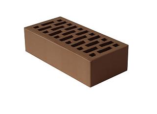Кирпич облицовочный одинарный шоколад 250*120*65 пустотелый по ГОСТ 530-2012 Новомосковск/480/