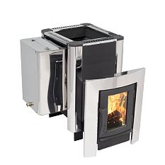 Печь-камин фаворит 24 в830*ш470*д550мм Dдым 115мм Vпом 12-24м3 Vбака 50л дрова