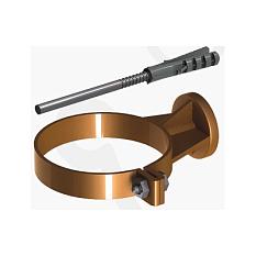 Хомут трубы ПВХ d125/82 универсальный L=140мм коричневый Технониколь