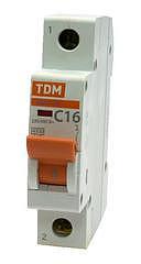 Выключатель автомат TDM 47-29 1П однополюсный  6А С 4,5кА SQ0206-0070