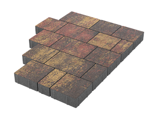 Плитка вибропрессованная Новый город закат колормикс 160*160,80*160,240*160*60мм /1,076м2 пласт/Тула