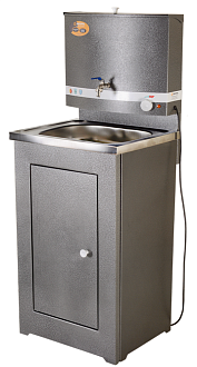 Рукомойник электрический металл Люкс-17л нержавеющая мойка серебряный 1,3кВт