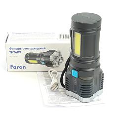 Фонарь ТН2409 /аккум 4 LED USB/ 48789