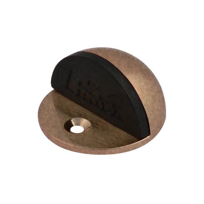 Ограничитель дверной 100 напольный медь