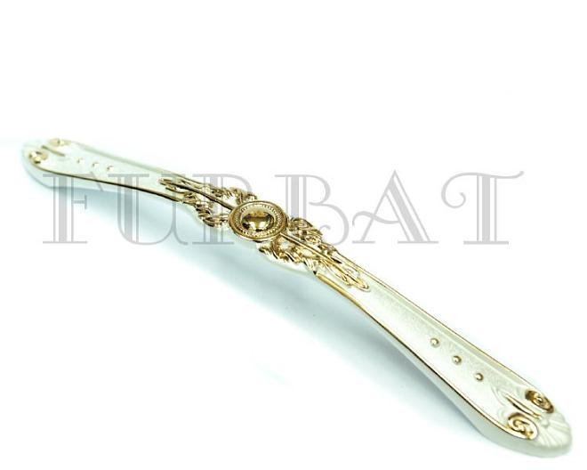 Ручка-скоба 128мм белая 2536