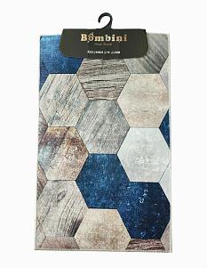 Коврик на резиновой основе Турция Bombini Velvet 50*80 1 предм D103 микс ъъ