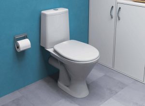 Унитаз-компакт Грация белый н/п+сиденье+кноп арм в775*д670*ш360  — фото в Интердекор