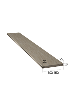 Добор 15см экошпон лиственница светлая под телескоп нал 2,07м к М102,М116 /5/