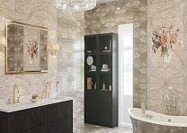 Керамическая плитка стена Евро-Керамика Гарда 0050 коричневая 27*40