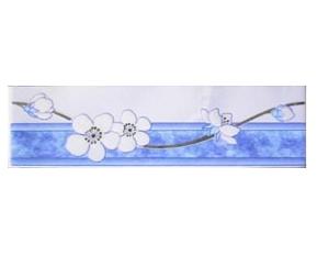 Бордюр Нефрит-Керамика София голубой 6*20 ///